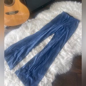 Slim Pull-On Velvet Flare Pants Free People